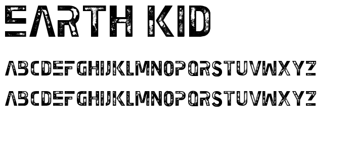 Earth Kid font